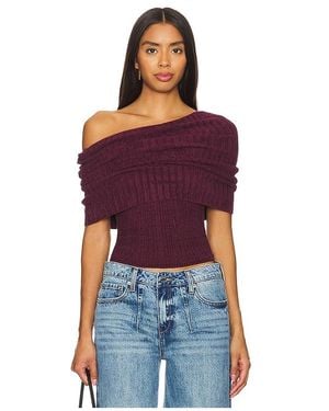 Lovers + Friends Gerda Off The Shoulder Top - Red