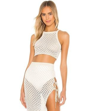 Camila Coelho Offshore Crop - Black