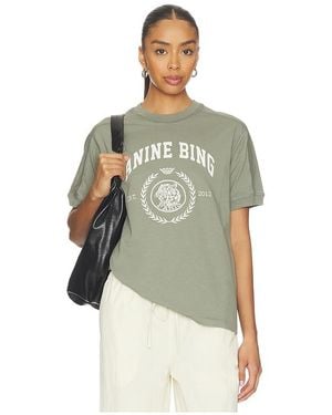 Anine Bing Walker Collegiate Tee - Green