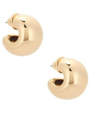 Jenny Bird Small Gemma Hoops - Metallic