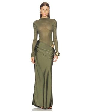Camila Coelho Estrella Maxi Dress in Brown | Lyst