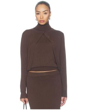 Astr Kelly Sweater - Brown