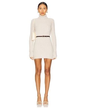 Asta Resort Mini-Kleid Mit Gürtel Diana - Weiß