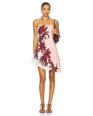 Rococo Sand Strapless Mini Dress - Red