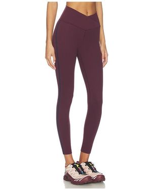 Splits59 Mia Rigor Legging W/ Stripe - Red