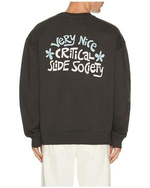Critical Slide Very Nice Crew Sweatshirt - Black
