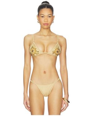 Leslie Amon Cynthia Sun Bikini Top - Natural