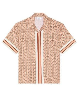 Lacoste Monogram Shirt - Pink