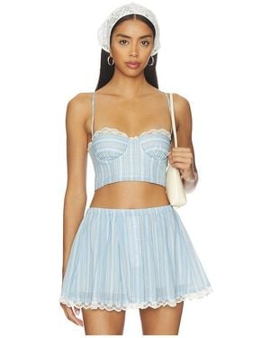 MAJORELLE Pietra Bra Top - Blue