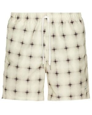 Bather Badeshorts Ivory Digi Plaid - Natur