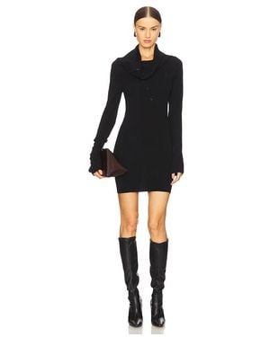 The Attico Cashmere Mini Dress - Black