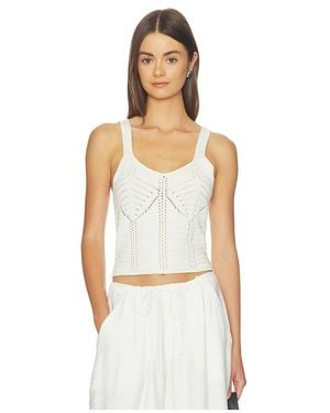 SABLYN Thea Scoop Neck Tank - White