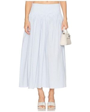 LPA Falda Brigette En Color Bebe Azul Talla (También En S, Xl) - Blanco