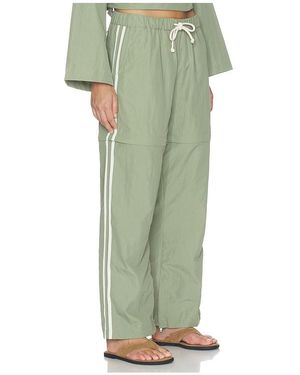 DONNI. The Nylon Zip Pant - Green