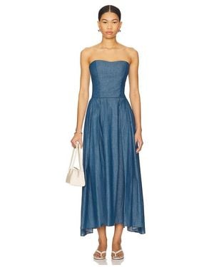 Azeeza Ezra Midi Dress - Blue