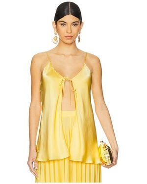 SELEZZA LONDON TOP SANS MANCHES ALEXIA en Yellow - Jaune