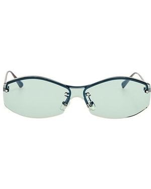 Jacquemus Geometric Sunglasses - Green