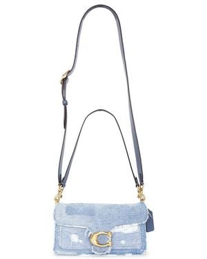 COACH Umhängetasche Upcycled Denim Patchwork - Blau