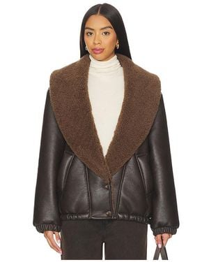 Blank NYC Lederjacke - Braun