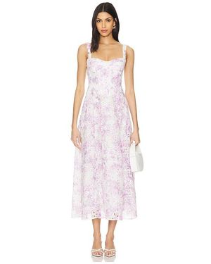 Bardot Adaline Broderie Midi Dress - White