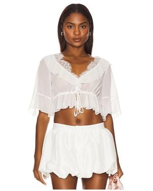 Bardot Louelle Lace Top - White