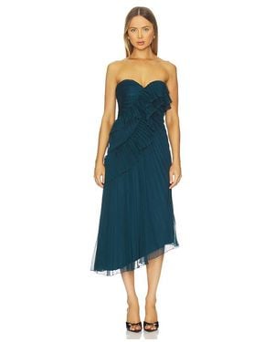 AMUR Caitlyn Midi Dress - Blue