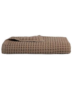 Parachute Waffle Cotton Throw - Brown