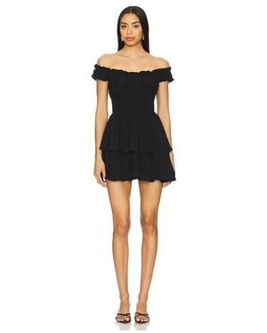 MORE TO COME Billie Off Shoulder Dress - Black