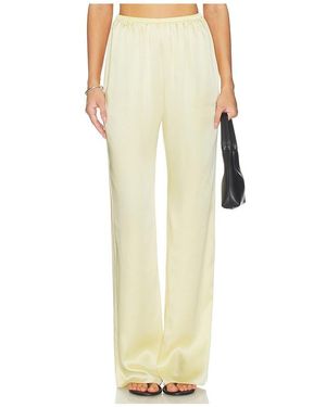 SER.O.YA Lillian Satin Pant - White