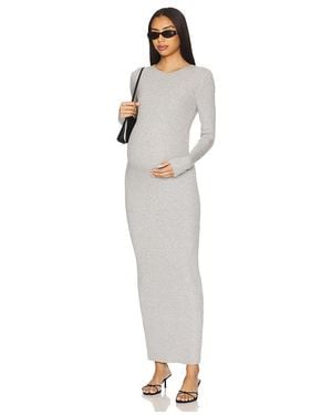 BUMPSUIT Soft Rib Maxi Dress - White