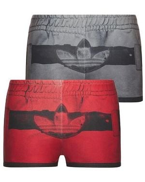 adidas Originals Av Printed Shorts 2 Pack - Red