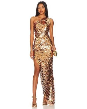 Bronx and Banco One-Shoulder-Kleid Farah - Mettallic