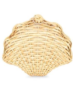 Aranaz Oskola Wicker Clutch - Natural