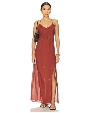Steve Madden Maxivestido Brianna En Color Rojo Ladrillo Talla (También En M)