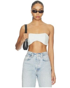 Agolde Gwynne Tube Top - White