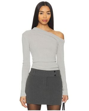 Lovers + Friends Katalina Off The Shoulder Sweater - Gray