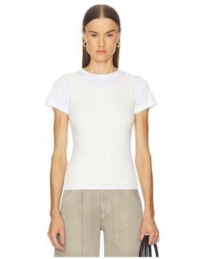 GRLFRND Layered Short Sleeve Tee - White