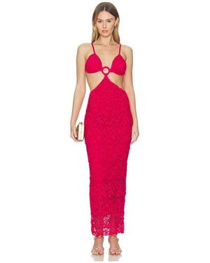CAPITTANA Martina Rose Dress - Red