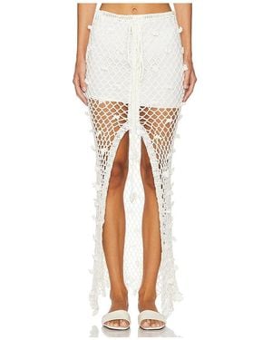 Andreeva Crochet Skirt - White