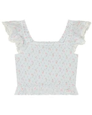 LoveShackFancy Tween Jeanna Top - White
