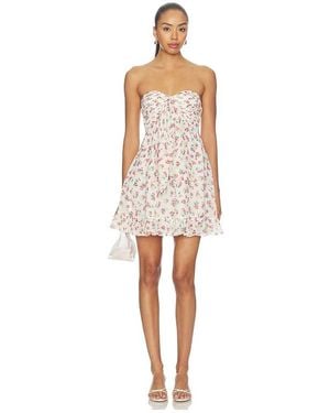 For Love & Lemons Minikleid Teagan - Weiß