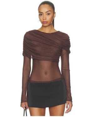 Nia Everleigh Top - Brown