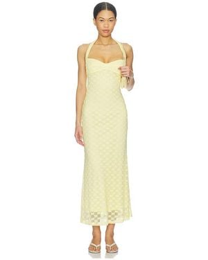 Bardot Mariko Halter Neck Midi Dress - White