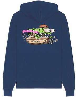 Malbon Golf X Santa Cruz Fesque Slasher Hoodie - Blue