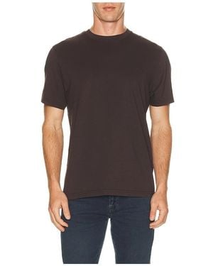 FRAME Short Sleeve Light Cotton Tee - Black