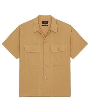 Beams Plus Mil Sht Shirt Textured Ripstop - White