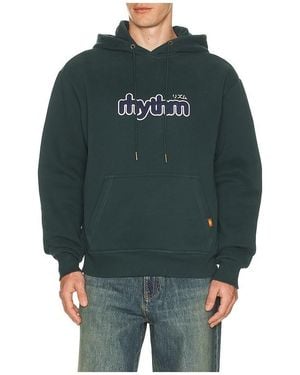 Rhythm Applique Fleece Hoodie - Green