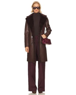 Lamarque Abrigo Abigail En Color Marrón Talla En - Rojo