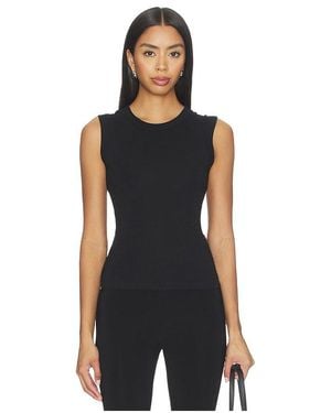 ÉTERNE Fitted Muscle Tank - Black