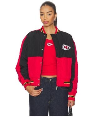 Terez X Revolve Chiefs Crop Bomber - Red